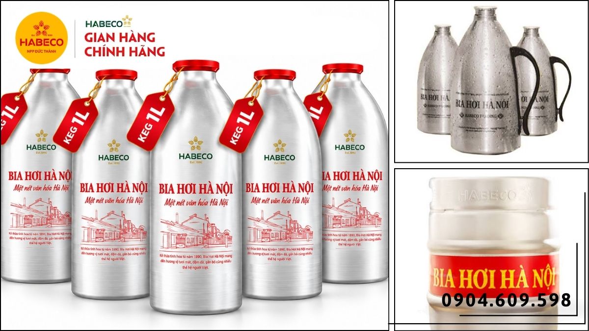 Các quy cách keg bia hơi và bom bia hơi dùng cho quán