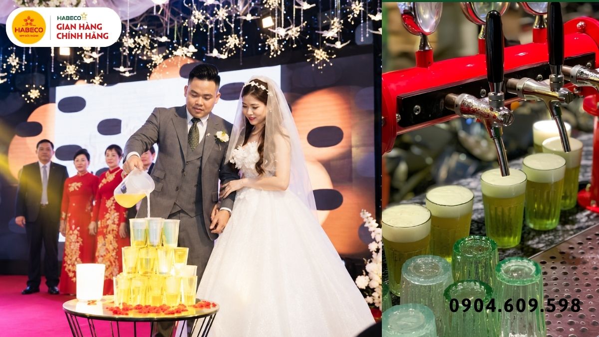 Giao keg và bom bia hơi phục vụ đám cưới liên hoan sự kiện
