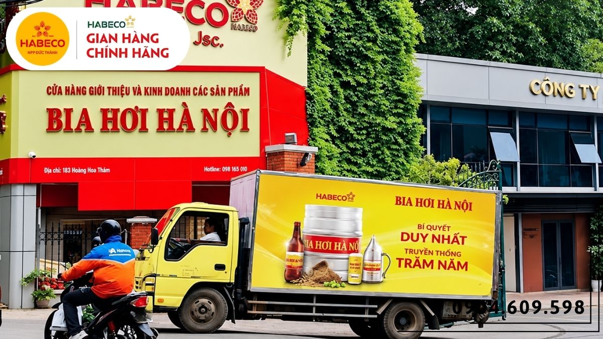 Keg bia hơi sạch được chuẩn bị giao cho quán nhậu