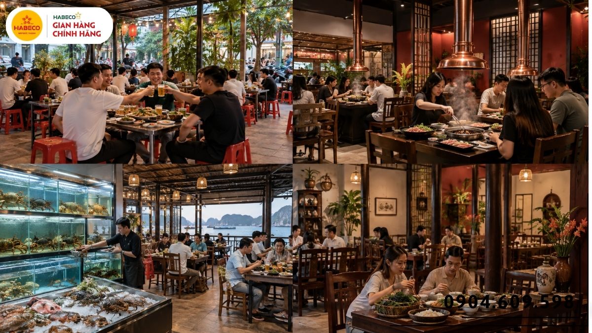 Các mô hình quán phù hợp kinh doanh bia hơi gồm quán nhậu lẩu nướng hải sản và nhà hàng
