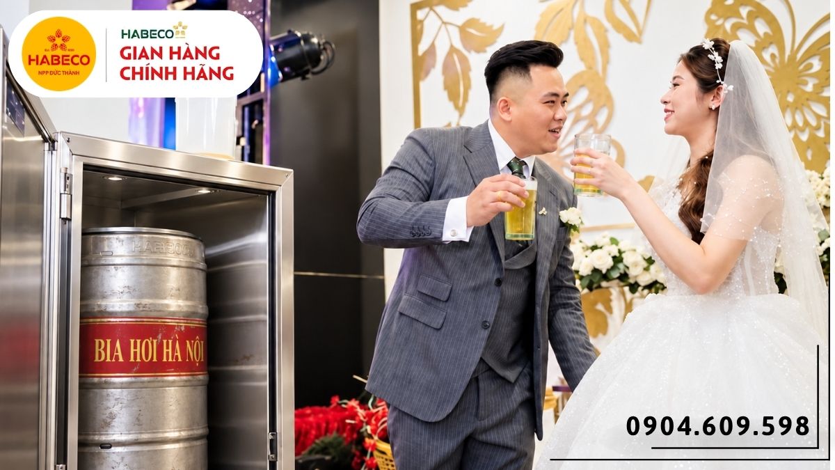 Chuẩn bị bia hơi số lượng lớn cho đám cưới liên hoan và sự kiện