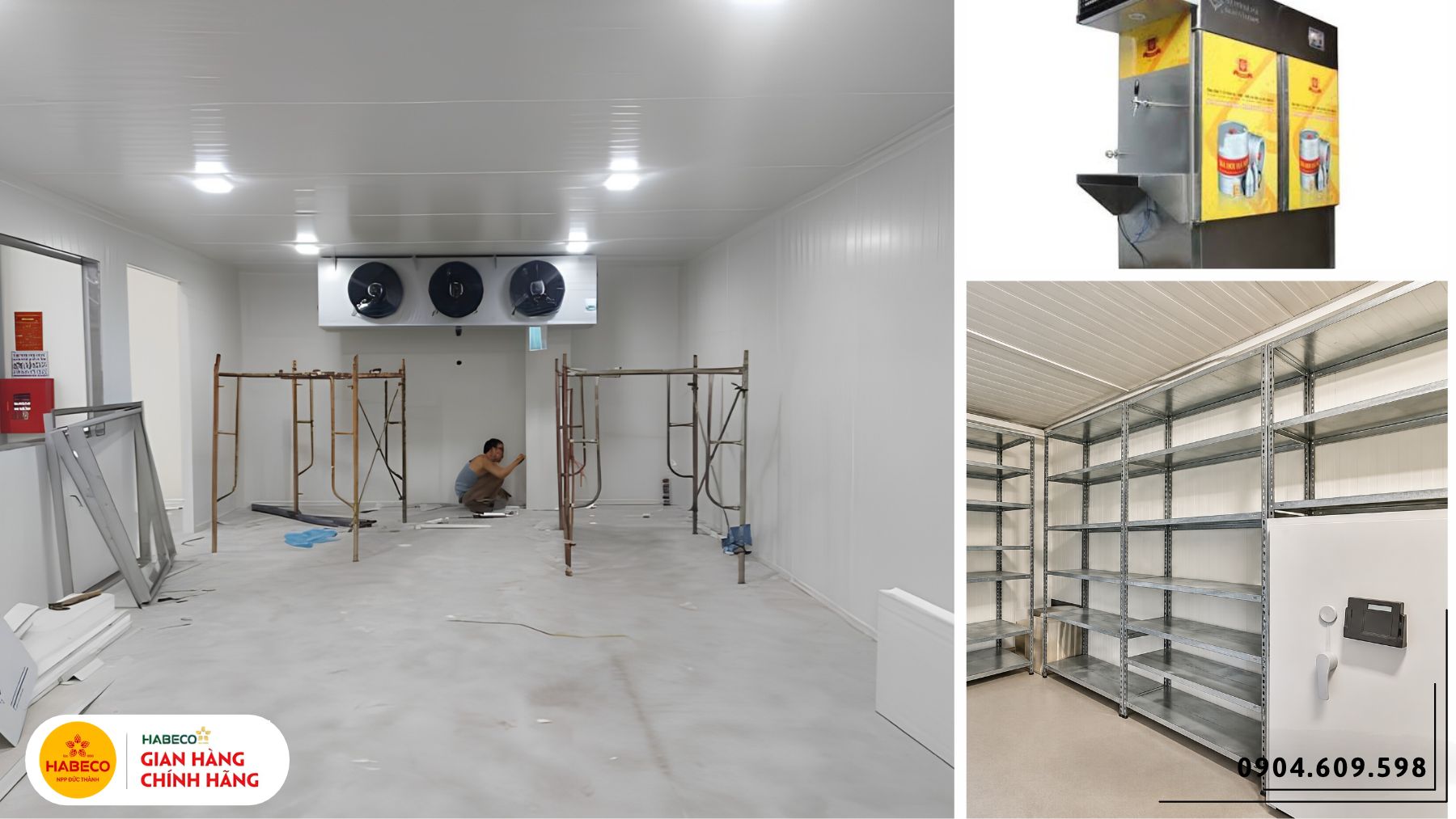 Quản lý nhà hàng kiểm tra nhu cầu bia và khu vực bảo quản trước khi đặt nguồn