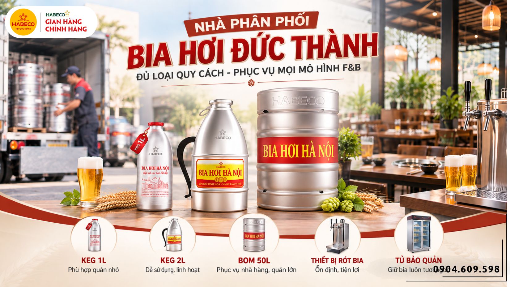 Tư vấn setup bia hơi cho beer garden và nhà hàng sân vườn